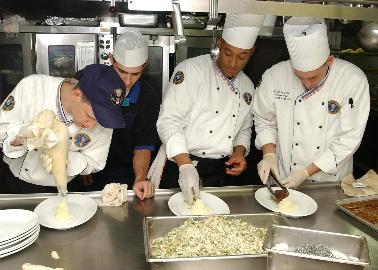 kitchen, culinary, cooks, helpers, preparing, food, presentation, assembly line, culinary, culinary, culinary, culinary, culinary. How work flows through a specialty food business