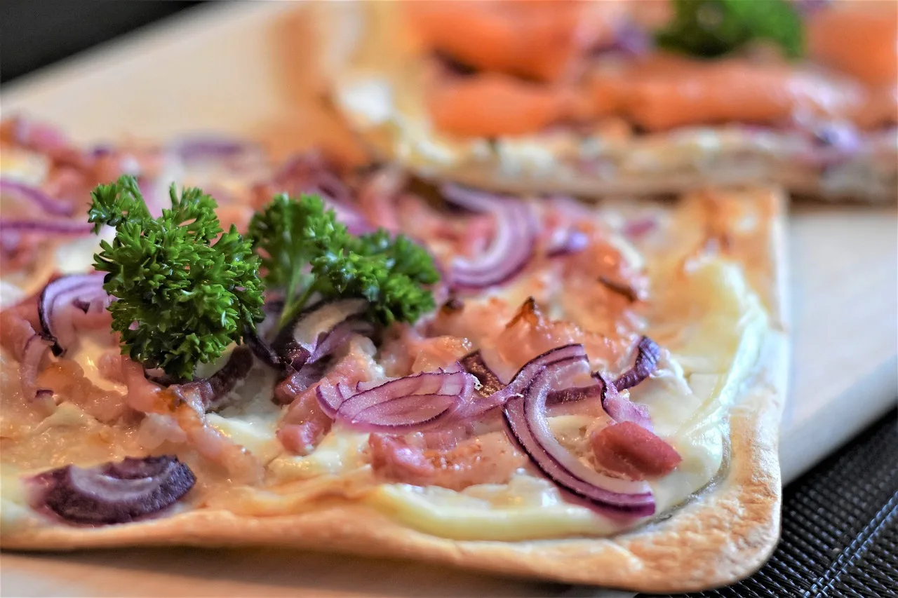 tarte flambée, salmon, smoked salmon, bacon, food, nourishment, tasty, having lunch, enjoyment, crispy, meal, cook, enjoy the meal, ingredients, hearty, specialty, sour cream, kitchen. Specialty Food Startup Costs: A Quote-Based Framework